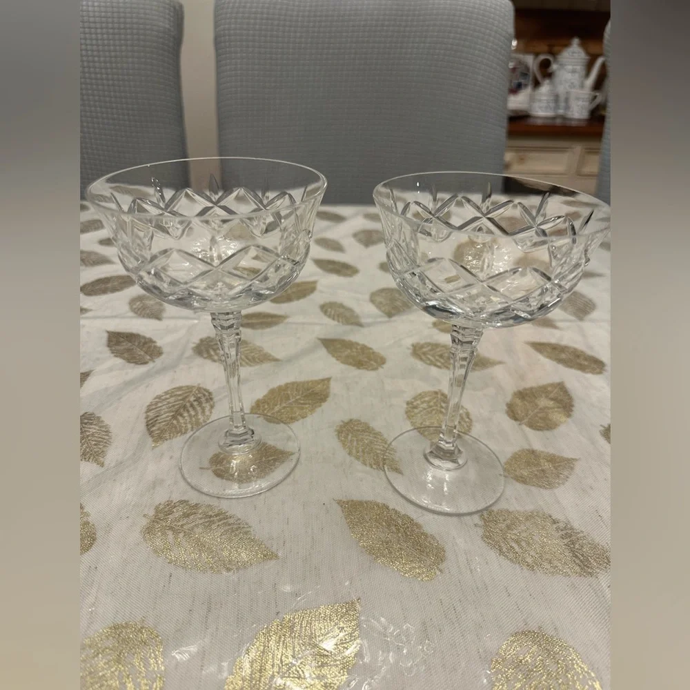 Vintage Mikasa, Dorset champagne / coupe glasses Set of Two excellent condition